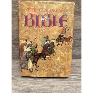 Vintage The Children's Bible Golden Press Copyright 1965 Hardcover Dust jacket